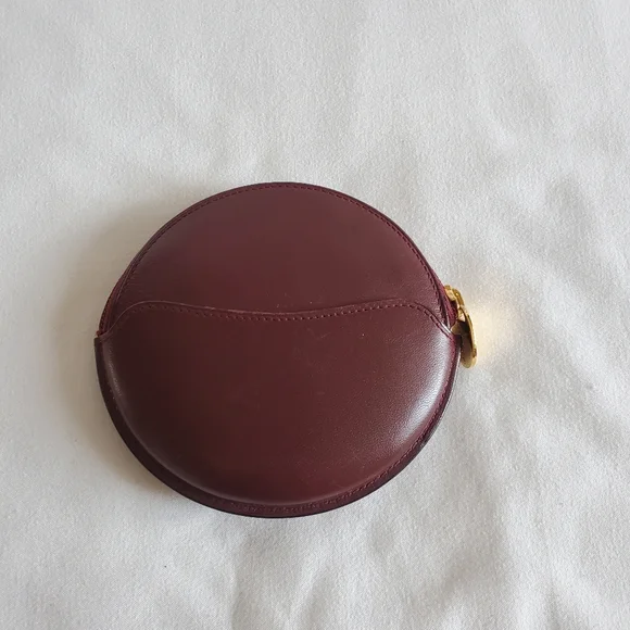 Cartier leather round coin case holder - Picture 3 of 9